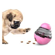 Dog Treat Dispensing Ball Wobble Toy Slow Feeder Pink Dog Treat Dispensing Ball Wobble Toy Slow Feeder Pink