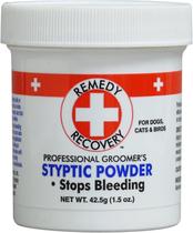 DOGSWELL Remedy+Recovery Styptic Blood Stopper Powder para Cães &amp Gatos 1,5 oz. recipiente