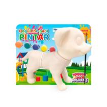 Doguinho para Pintar + 5 Tintas Laváveis e Pincel - HomePlay Doguinho para Pintar + 5 Tintas Laváveis e Pincel - HomePlay