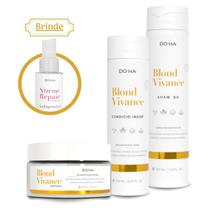 Doha Blond Vivance Shampoo + Condicionador + Máscara Home Care