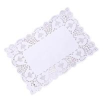 Doilies de papel rendado branco 30x40cm c/ 50und