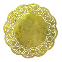 Doilies toalha de papel rendado Redondo 25cm Dourado 52 un Doilies toalha de papel rendado Redondo 25cm Dourado 52 un