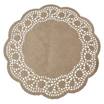 Doilies toalha de papel rendado Redondo 25cm Kraft 52 un Doilies toalha de papel rendado Redondo 25cm Kraft 52 un