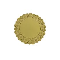 Doilies toalha de papel rendado Redondo 34,5cm Amarelo 52 un