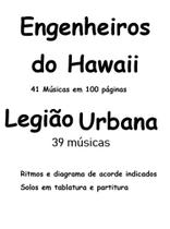 Dois cadernos de Cifras e Solos Violão Engenheiros e Legião Urbana 200 pg - Academia de Música