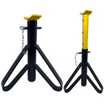 Dois Cavaletes Automotivos Formato Preguiça Manutenção Carros Suporte Veicular 2 Toneladas