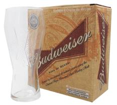 Dois Copos Oficiais Budweiser 400 Ml Cerveja