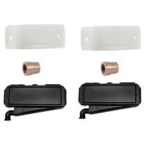 Dois Kits Caixa de Passagem Split POP + Tampa Split POP TPP003 + Luva PVC Rosca 3/4