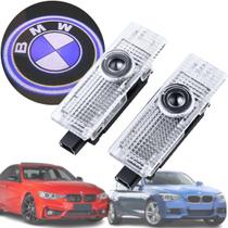 Dois Pares de Luz Cortesia Porta Bmw 120 125 320i 328i 420 428 X1 X3 2012 A 2018 Frente + Traz Projetor Lâmpada Lanterna Iluminação logo chão - Sedan Hatch marca original nova acessórios