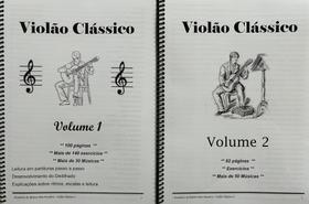 Dois Volumes De Livros Violão Clássico Vol 1 e 2