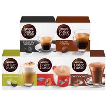 Dolce Gusto, 50 Capsulas, Capsula Cafe, Nescau, Cappuccino