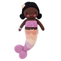 Doll Cuddle + kind Maya The Mermaid Little 13 tricotado à mão com fio 100% algodão Doll Cuddle + kind Maya The Mermaid Little 13 tricotado à mão com fio 100% algodão