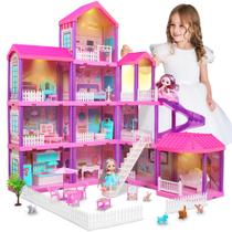 Doll House beefunni 4 andares 11 quartos para meninas +3 ano