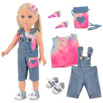 Doll Playset Ecore Fun Girl de 18 polegadas com 8 acessórios para crianças