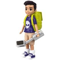 Doll Polly Pocket Active Pose Nicholas Wells de 8 cm com acessórios