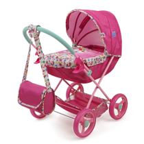 Doll Pram Baby Alive Deluxe Classic Pink Rainbow 3 anos ou mais