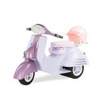 Doll Scooter, nossa geração, acessórios de 18 polegadas, roxo, azul