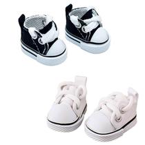 Doll Shoes Lukax Mini Tênis de lona com cadarço 17 cm/15 cm Doll Shoes Lukax Mini Tênis de lona com cadarço 17 cm/15 cm