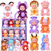 Dollbie Conjunto com 12 Mini Bonecas Bebê 10 cm Signos do Zodíaco Dollbie Conjunto com 12 Mini Bonecas Bebê 10 cm Signos do Zodíaco