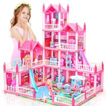 Dollhouse AmiDear, 4 andares, 11 quartos com móveis para meninas de 3 a 10 anos Dollhouse AmiDear, 4 andares, 11 quartos com móveis para meninas de 3 a 10 anos