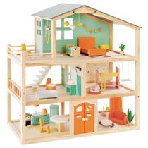 Dollhouse Giant bean Dreamy Wooden, 3 andares, 5 quartos, 30x28x13cm
