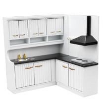 Dollhouse Kitchen Mini Kitchen Game 1/12 Fogão e pia de madeira Dollhouse Kitchen Mini Kitchen Game 1/12 Fogão e pia de madeira