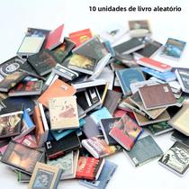 Dollhouse Livros e Romances em Miniatura, Dolls House Scene, Acessórios Decor, 10Pcs