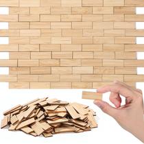Dollhouse Miniature Flooring Sintuff 200 unidades em escala 1:12 (bege)