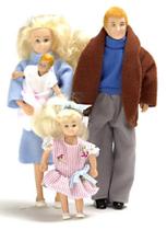 Dollhouse Miniature Town Square Modern Family, escala 1:12 Dollhouse Miniature Town Square Modern Family, escala 1:12