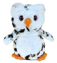 DolliBu Pelúcia Coruja Animal Recheado - Pele Macia Huggable Snow White Owl, Adorável Playtime Owl Plush Toy, Cute Wildlife Bird Cuddle Gift, Super Soft Plush Doll Animal Toy for Kids and Adults - 8.5 Inch