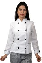 Dolmã chef de cozinha feminina