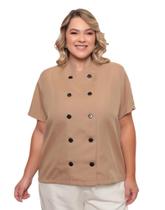 Dolma Chef Feminina Plus Size Teodora Bege