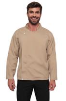 Dolma Chef Masculina com Zíper Bege Nápoles