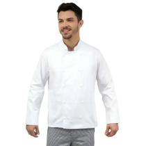 Dolmã Chefe Cozinha Masculino Branco - Camisa Masculina Chefe de Cozinha
