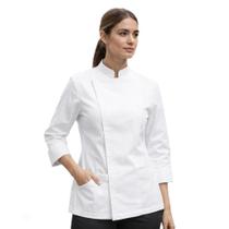 Dolmã Chefe de Cozinha Feminino com Zíper