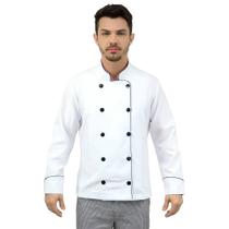 Dolmã Chefe de Cozinha Masculino Branco Dolmã Chefe de Cozinha Masculino Branco