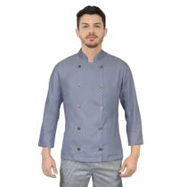 Dolmã Chefe de Cozinha Masculino Jeans Jaleco Chef de Cozinha