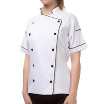 Dolma Feminina Manga Curta Cozinheira Chef Dolma Feminina Manga Curta Cozinheira Chef