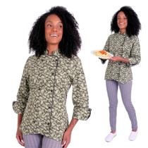 Dólmã Feminina Para Chef Cozinha Estampa Camuflada Gambuza Uniforme Estampado Cozinheira Profissional Restaurante Hamburgueria Lancheria Dólmã Feminina Para Chef Cozinha Estampa Camuflada Gambuza Uniforme Estampado Cozinheira Profissional Restaurante Hamburgueria Lancheria