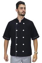 Dolmã Gambuza chef cozinha masculino manga curta Dolmã Gambuza chef cozinha masculino manga curta