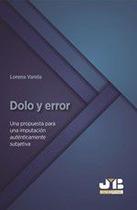 Dolo y error. - J.M. BOSCH EDITOR