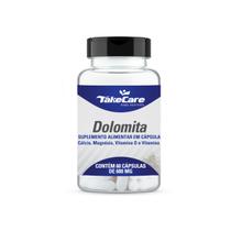 Dolomita com magnésio vitamina d e vitamina k 60 cápsulas - take care