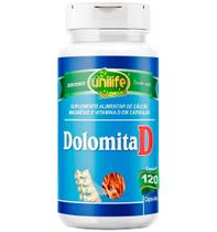 Dolomita D Cálcio, Magnésio e Vitamina D 120 Cáps - Unilife