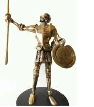 Dom Quixote Grande Em Bronze Base Madeira Estátua Cervantes Dom Quixote Grande Em Bronze Base Madeira Estátua Cervantes