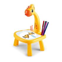 Domary Crianças Aprendendo Mesa Trace e Desenhe Projetor Art Drawing Board Projeção Traço Pintura Mesa Brinquedo Present