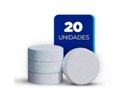 Domclor 20 Pastilhas De Cloro 200g Manutenção E Limpeza Para Piscinas