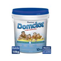 Domclor Cloro Para Piscina Hipoclorito de Cálcio Balde 10kg Dominus