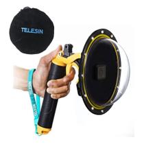 Dome Para cameras Hero 9 Black 6 Polegadas c/ Bastao t - Telesin