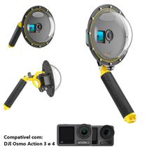 Dome Telesin Caixa Estanque + Bastão + Gatilho DJI Action 3 e 4