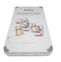 Dominó 28 Peças 9mm Estojo De Lata Brasport Mb
